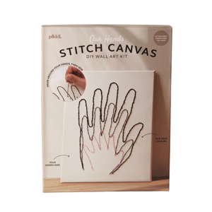 Pikkii Our Hands Stitch Canvas DIY Wall Art Kit